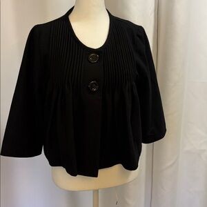 ANA A New Approach Bolero Swing Wool Jacket with Red and Black silk lining
